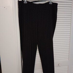 Zac & Rachel Size 3X Purple, Grey, & Black Plaid Slacks